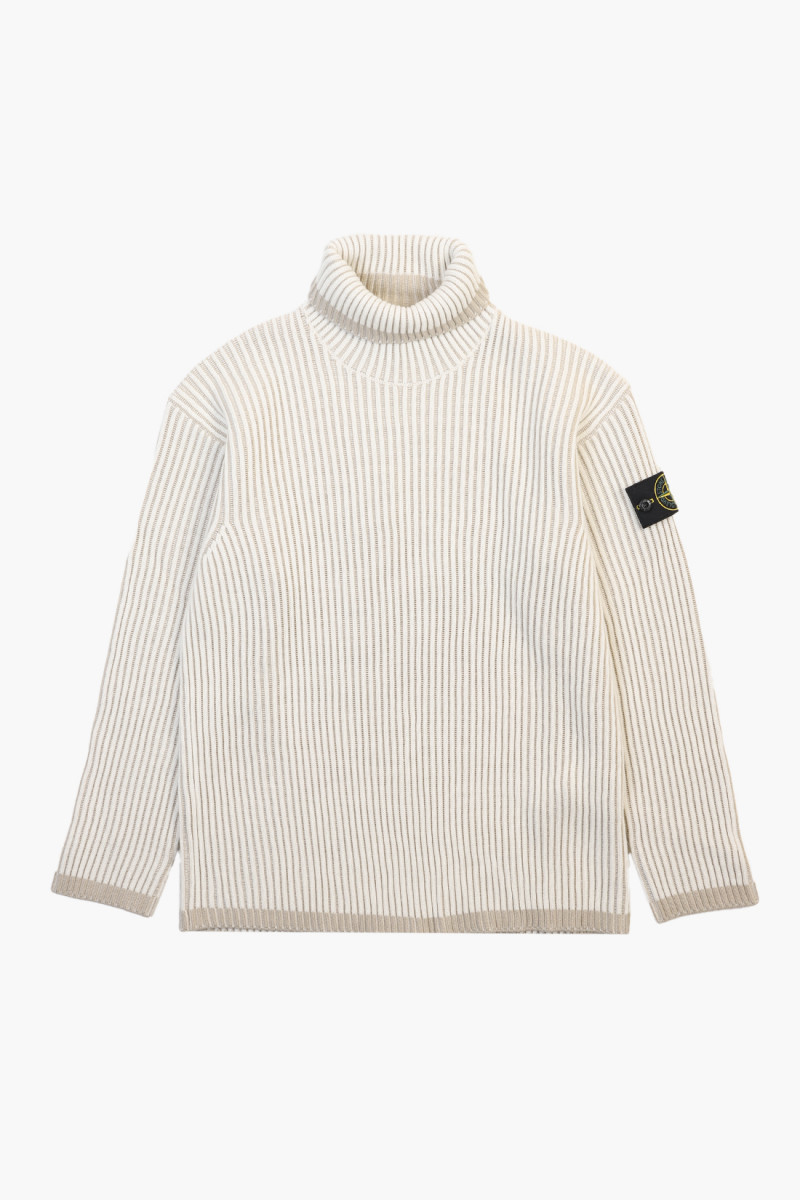 551c1 rollneck knit v0099 Bianco naturale