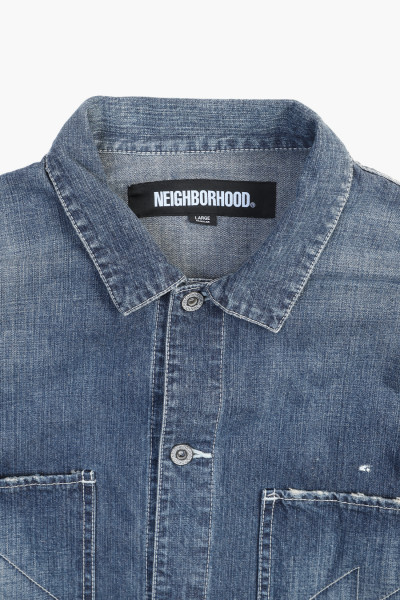 Neighborhood Washed coverall jacket Indigo - GRADUATE STORE