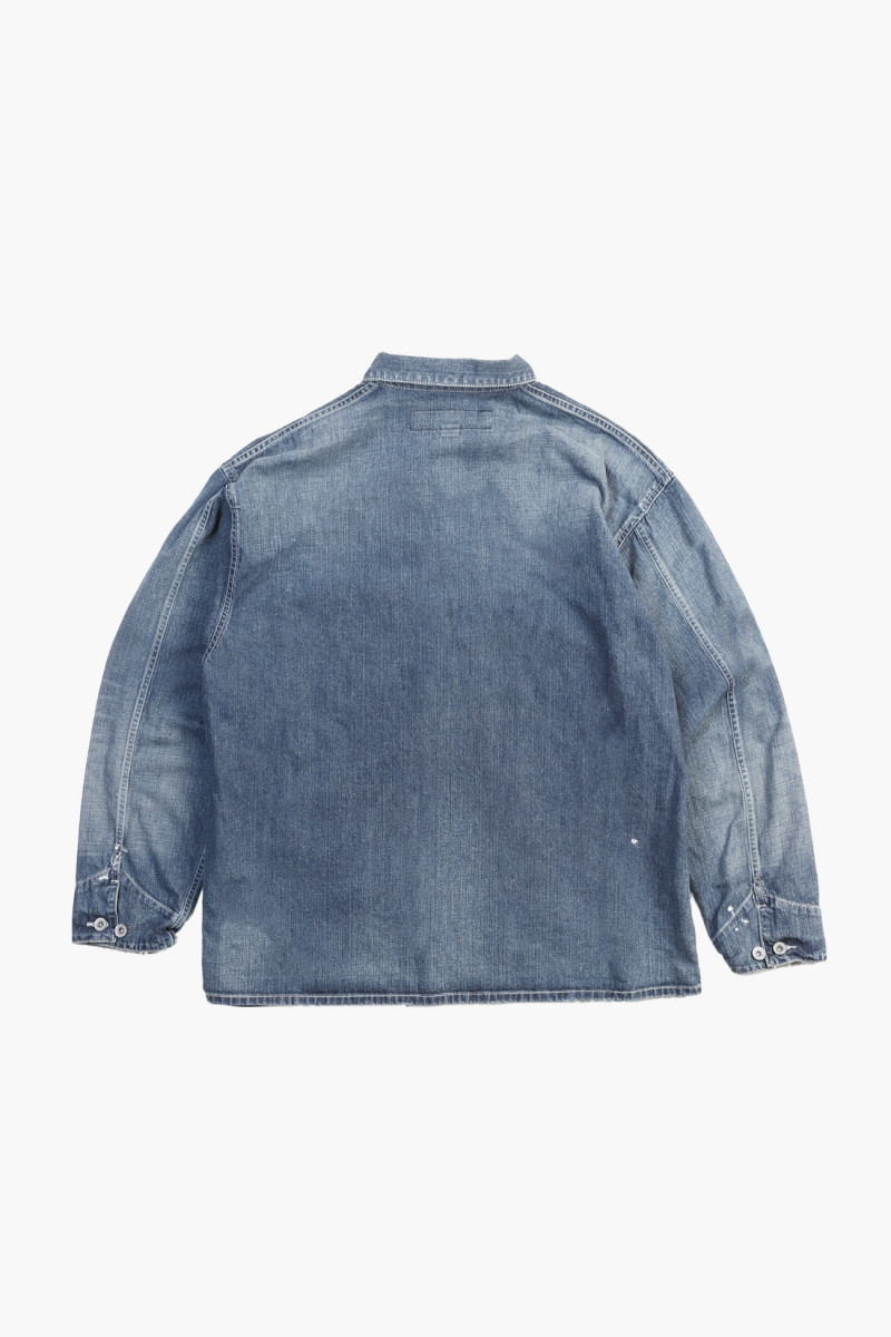 Washed coverall jacket Indigo