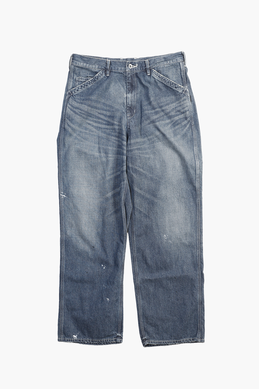 Washed utility pants Indigo