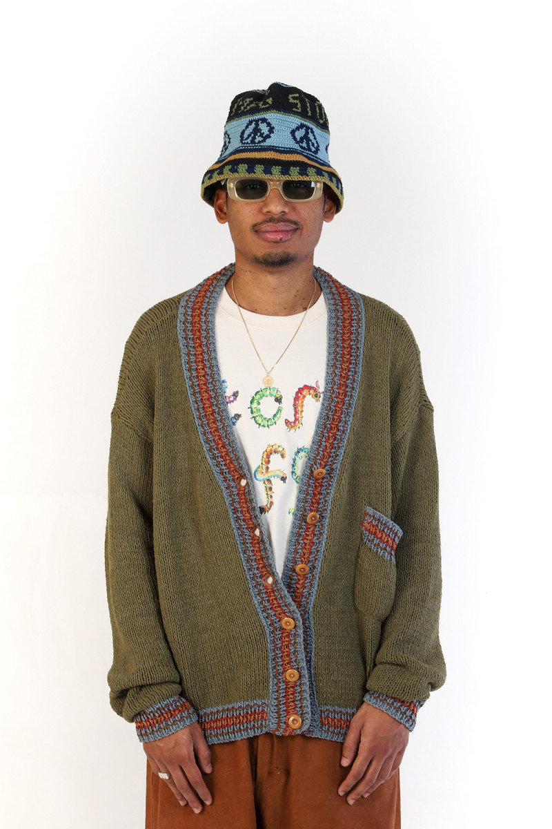 Bulb cardigan Olive