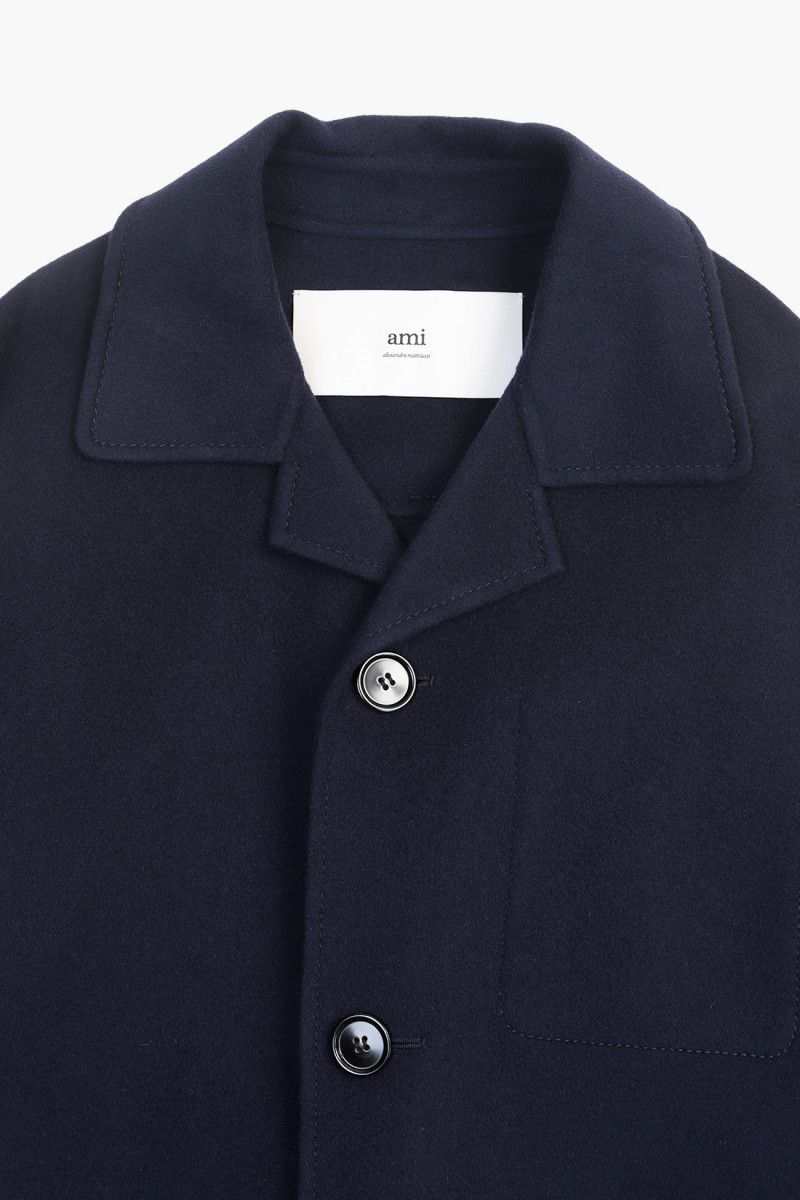 Manteau car coat ceinture Navy