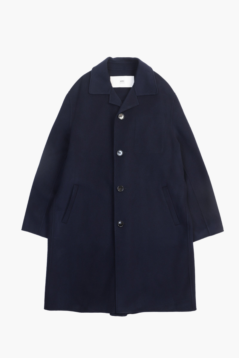 Manteau car coat ceinture Navy