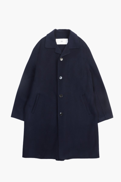 Ami Manteau car coat ceinture Navy - GRADUATE STORE