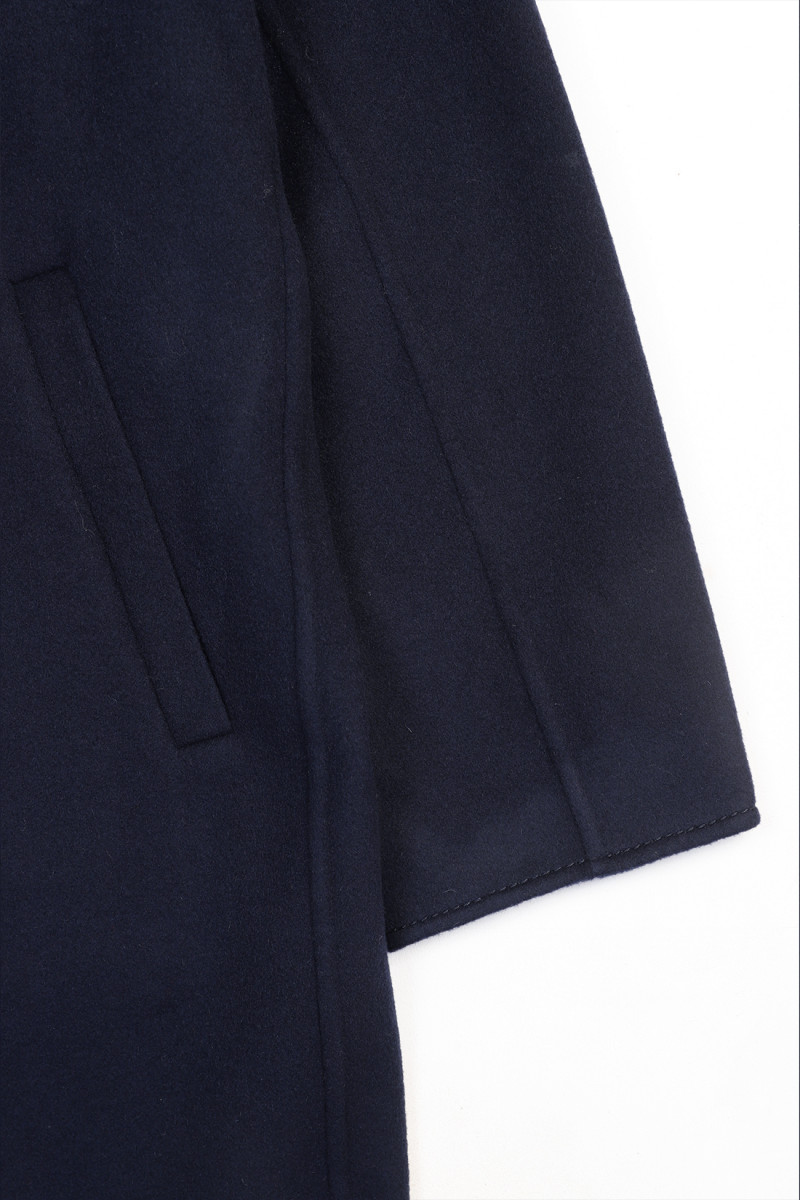 Manteau car coat ceinture Navy