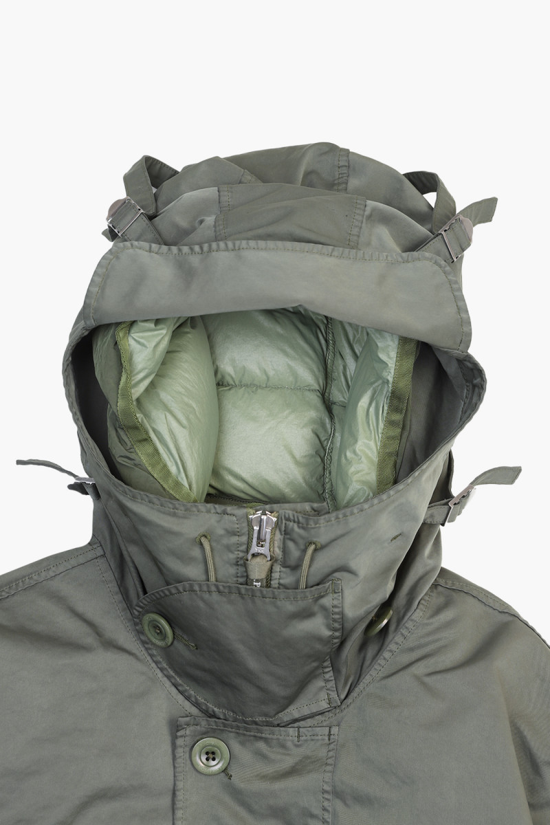 Micro kei hooded jacket Cypress/green