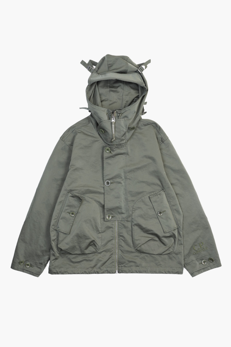 Micro kei hooded jacket Cypress/green