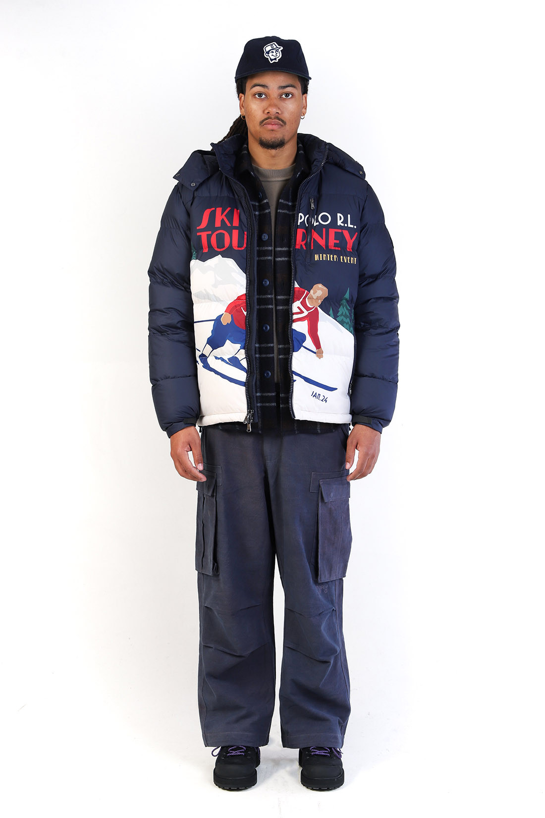 The gorham skier jacket Winter skier print