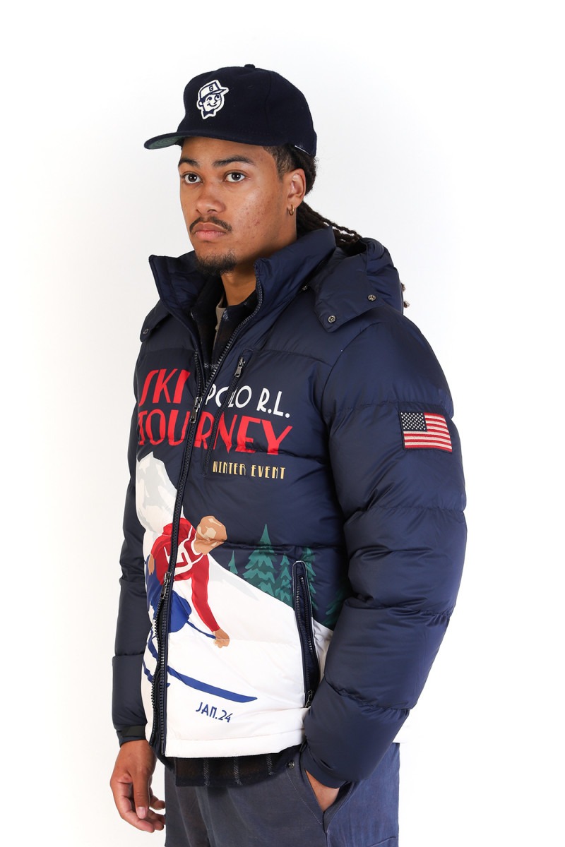 The gorham skier jacket Winter skier print