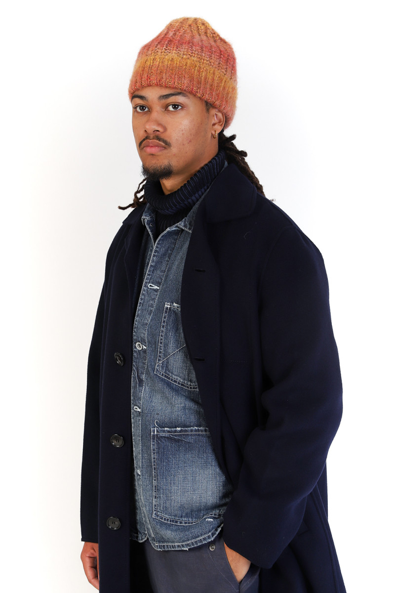 Manteau car coat ceinture Navy