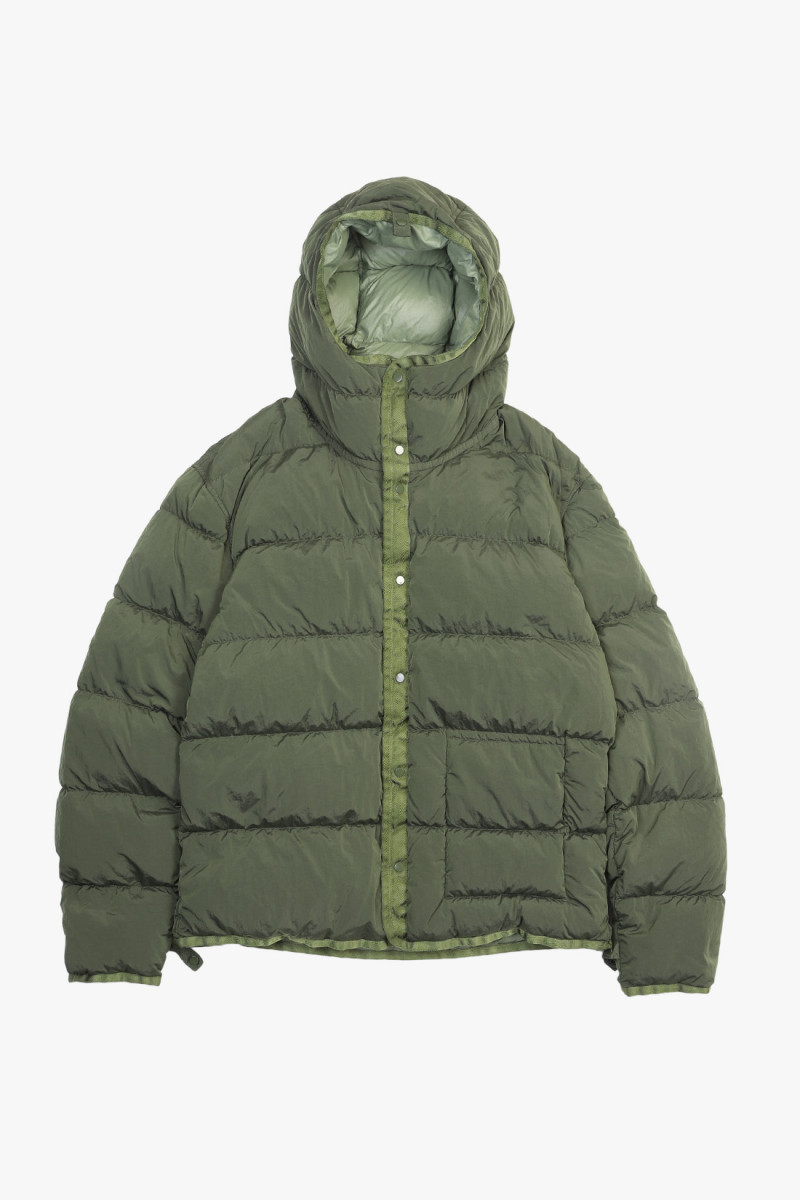 Micro kei hooded jacket Cypress/green