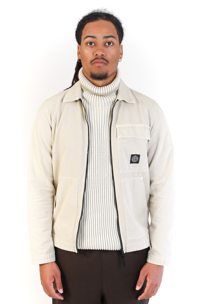 11501 overshirt canvas v0197 Stucco