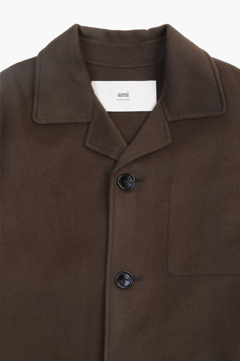 Manteau car coat ceinture Dark coffee