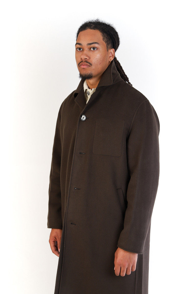 Manteau car coat ceinture Dark coffee