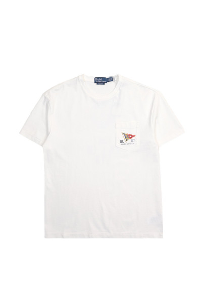 Polo ralph lauren Classic fit jersey graphic tee Deckwash white - ...