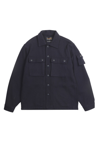 Beams plus Mil sh jacket wool Navy - GRADUATE STORE