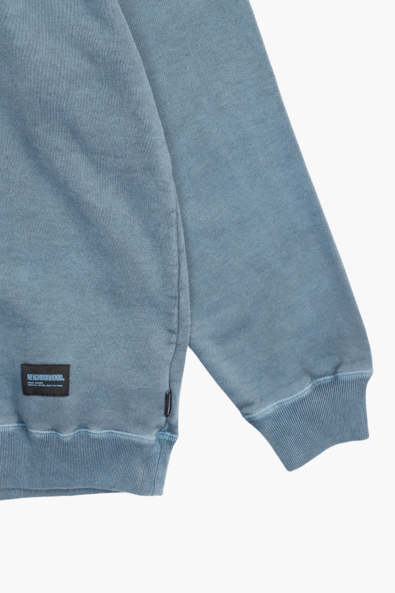 Pigment dyed sweat shirt ls Navy