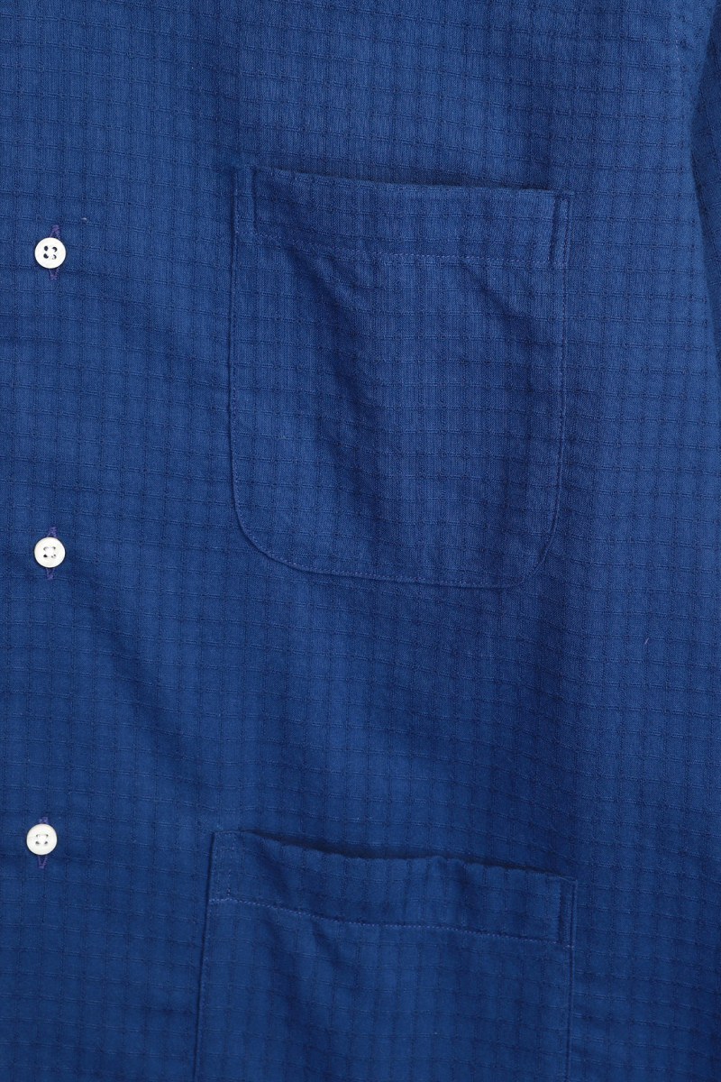 Sashiko style dobby Blue