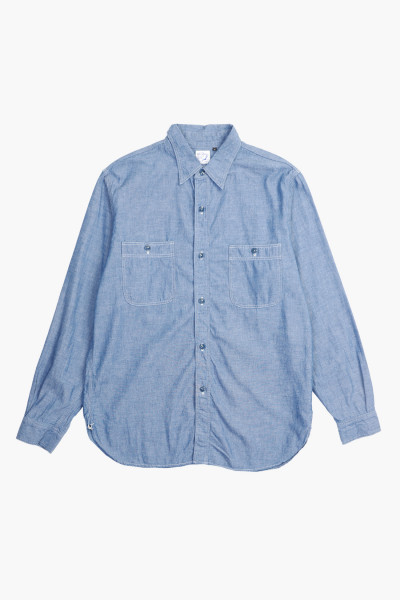 Orslow Chambray work shirt Chambray - GRADUATE STORE