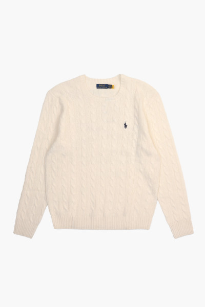 Polo ralph lauren Cable-knit wool-cashmere Andover cream - GRADUATE ...