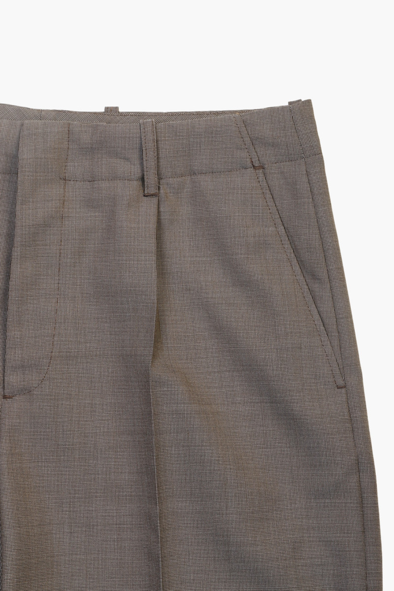 Borrowed chino Grey atom check wool