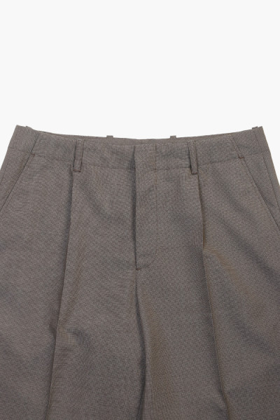 Our legacy Borrowed chino Grey atom check wool - GRADUATE STORE