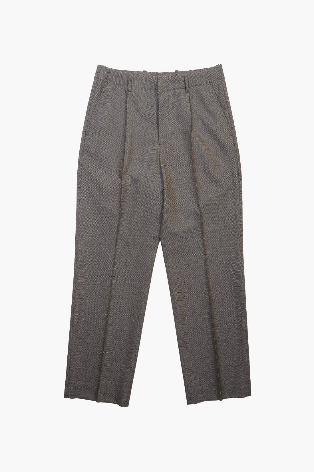 Borrowed chino Grey atom check wool