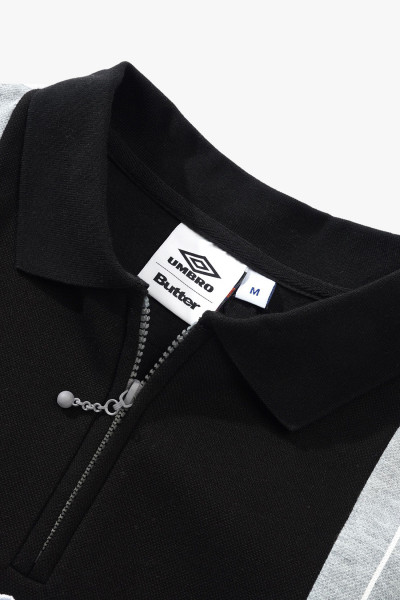 Butter x umbro Athletica s/s polo shirt Black - GRADUATE STORE