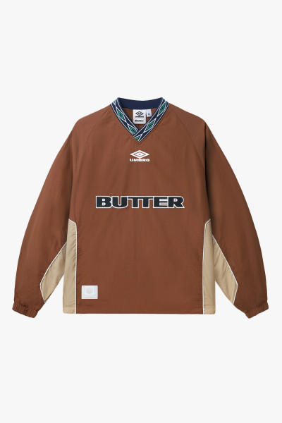 Butter x umbro Training pullover Chocolate/tan - GRADUATE STORE