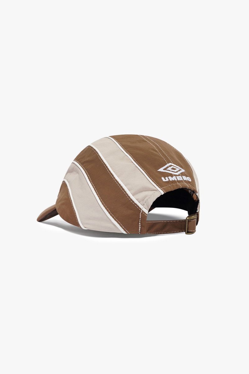 Diamond 6 panel cap Chocolate/tan