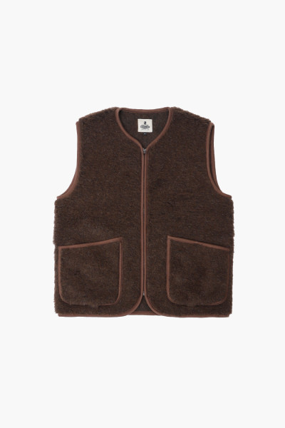 Coldbreaker Pepitko vest Darkbrown - GRADUATE STORE