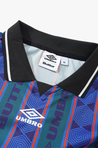 Butter x umbro Vert jersey Forest/cobalt - GRADUATE STORE