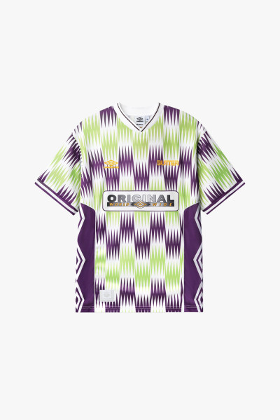 Butter x umbro Optical jersey Grape/volt - GRADUATE STORE