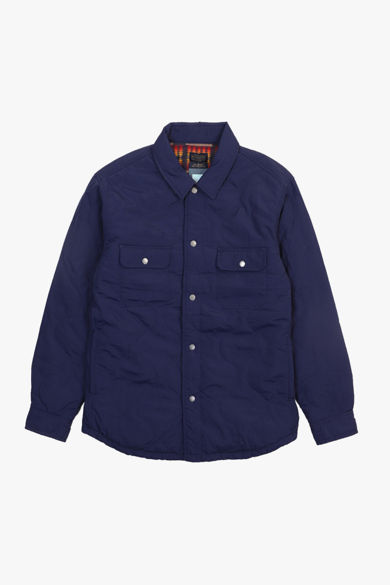 Reversible quilted overshirt Harding navy