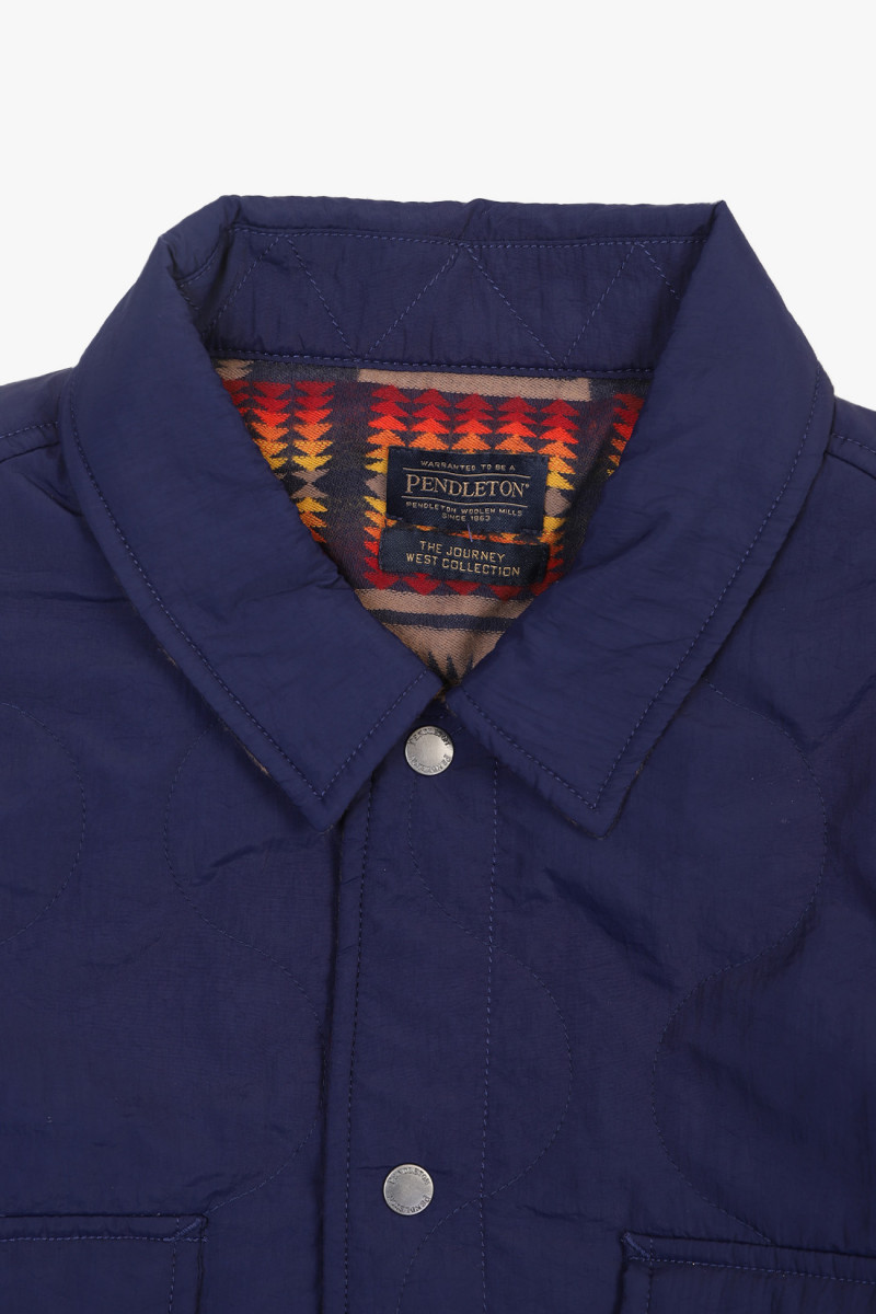 Reversible quilted overshirt Harding navy