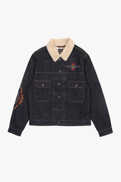 Pendleton Needlework type ii jacket Indigo - GRADUATE STORE