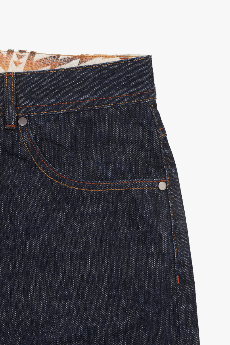 Needlework slvdg straight pant Indigo