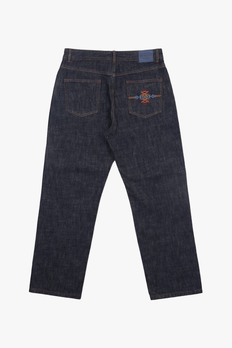 Needlework slvdg straight pant Indigo