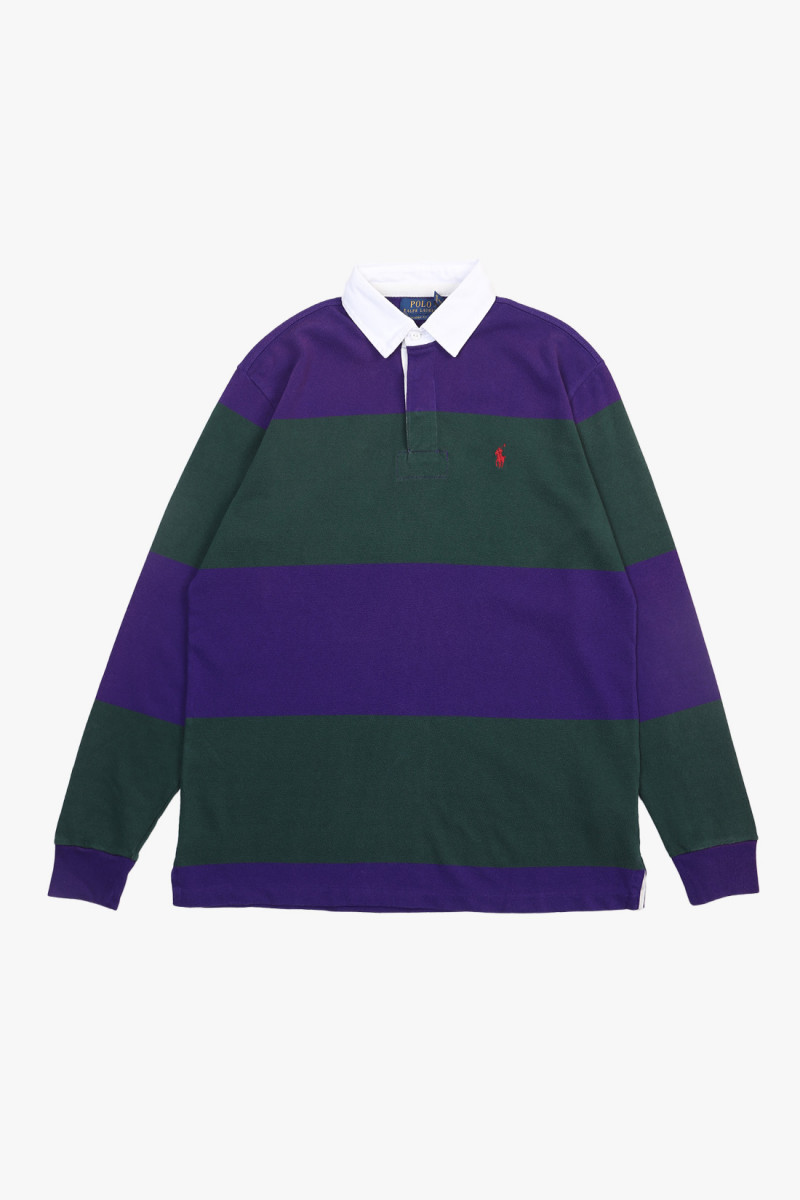 The iconic rugby shirt Moss agate/purple