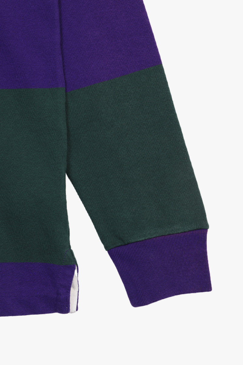 The iconic rugby shirt Moss agate/purple