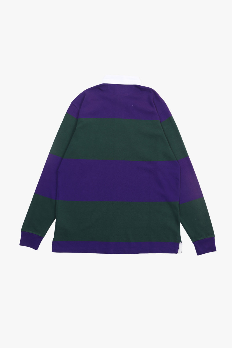 The iconic rugby shirt Moss agate/purple