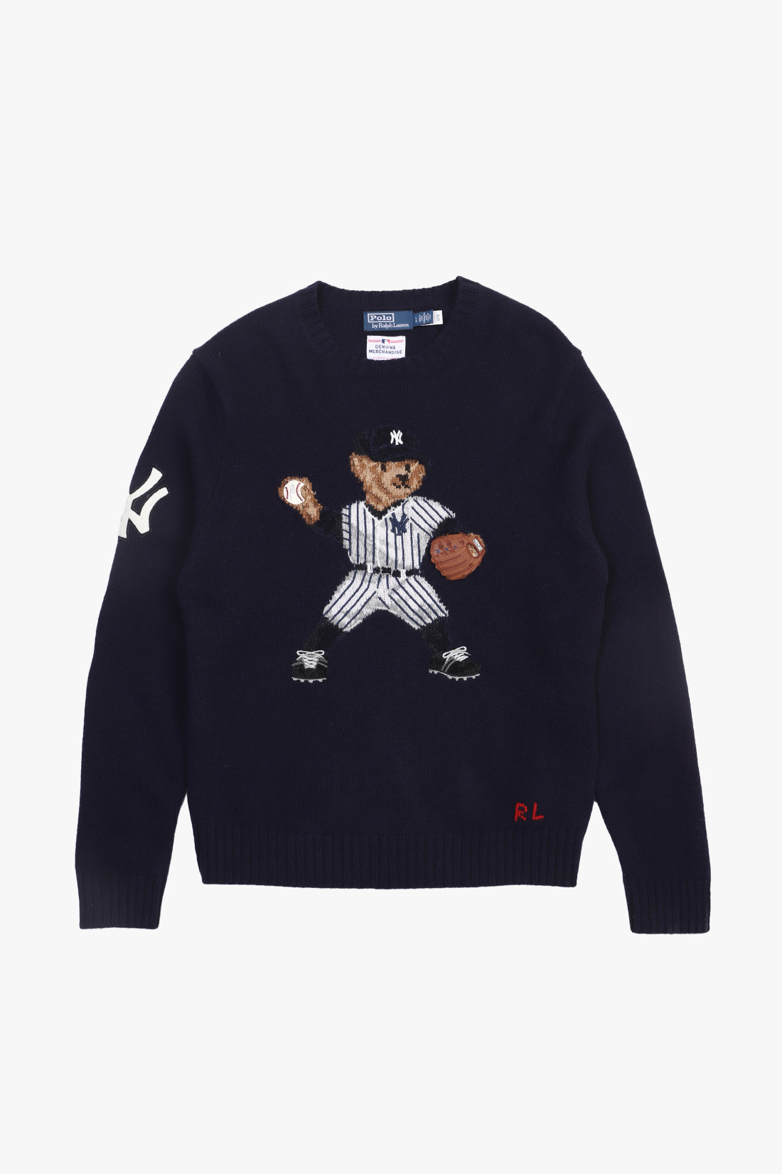 Polo bear yankees knit sweater Bear navy combo