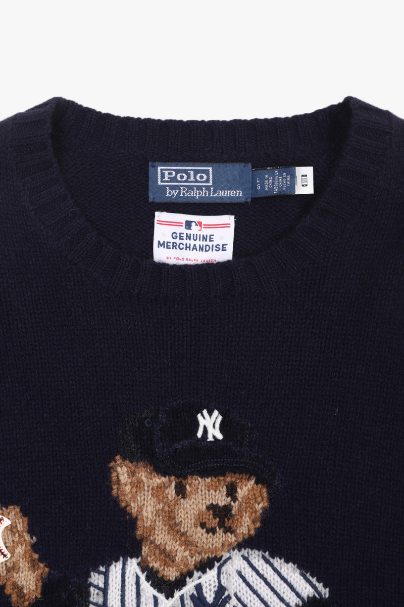 Polo bear yankees knit sweater Bear navy combo