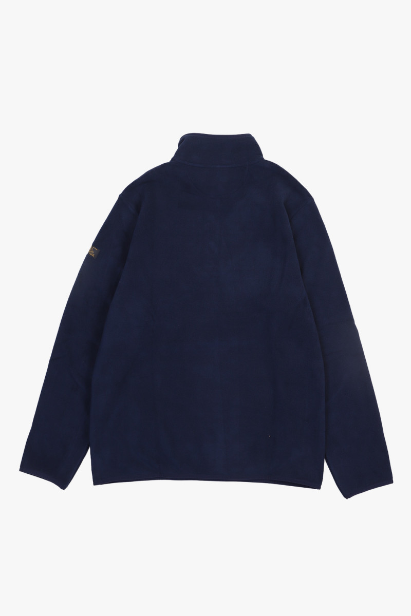 Skier-print fleece pullover Rl navy multi