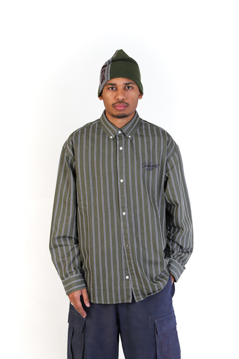 L/s signature shirt Betz stripe/green