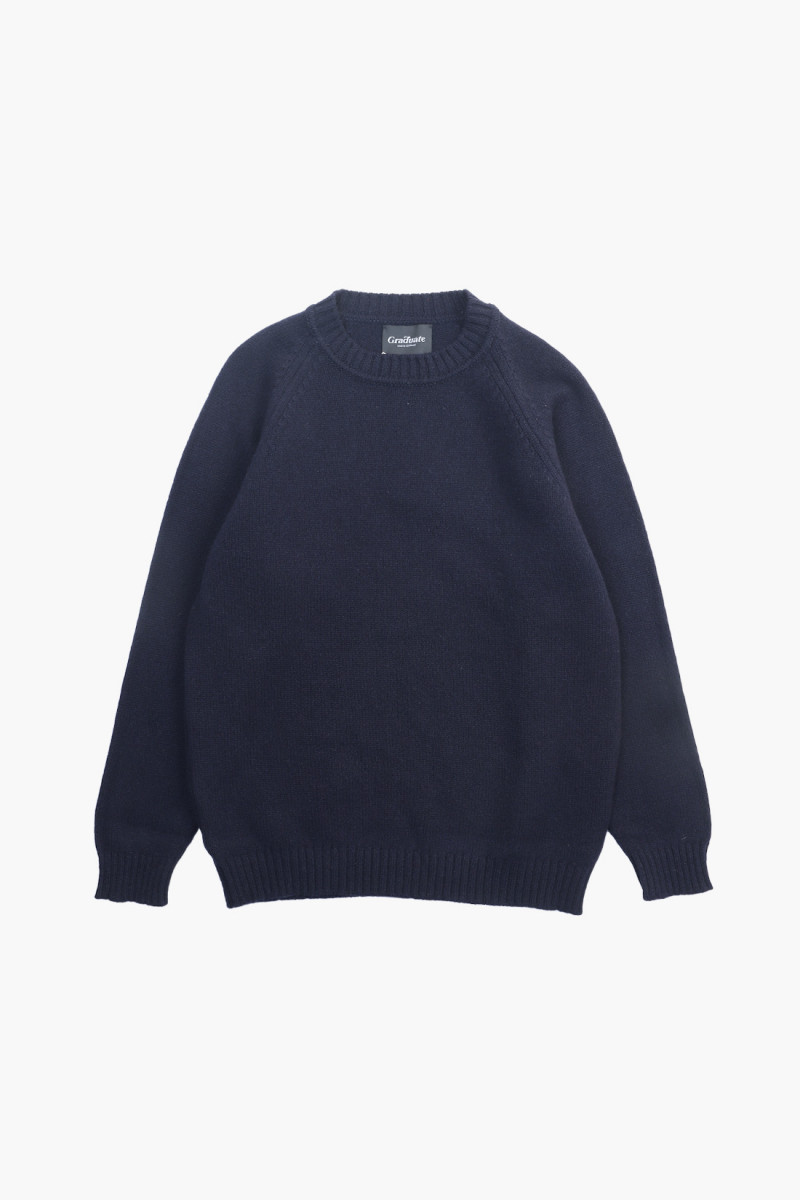 Lowther 47097 raglan sweater Navy