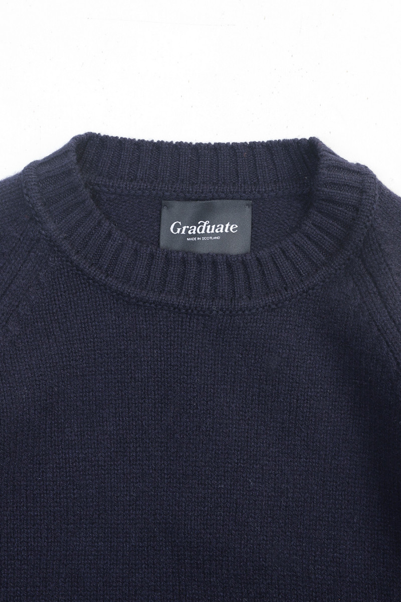 Lowther 47097 raglan sweater Navy