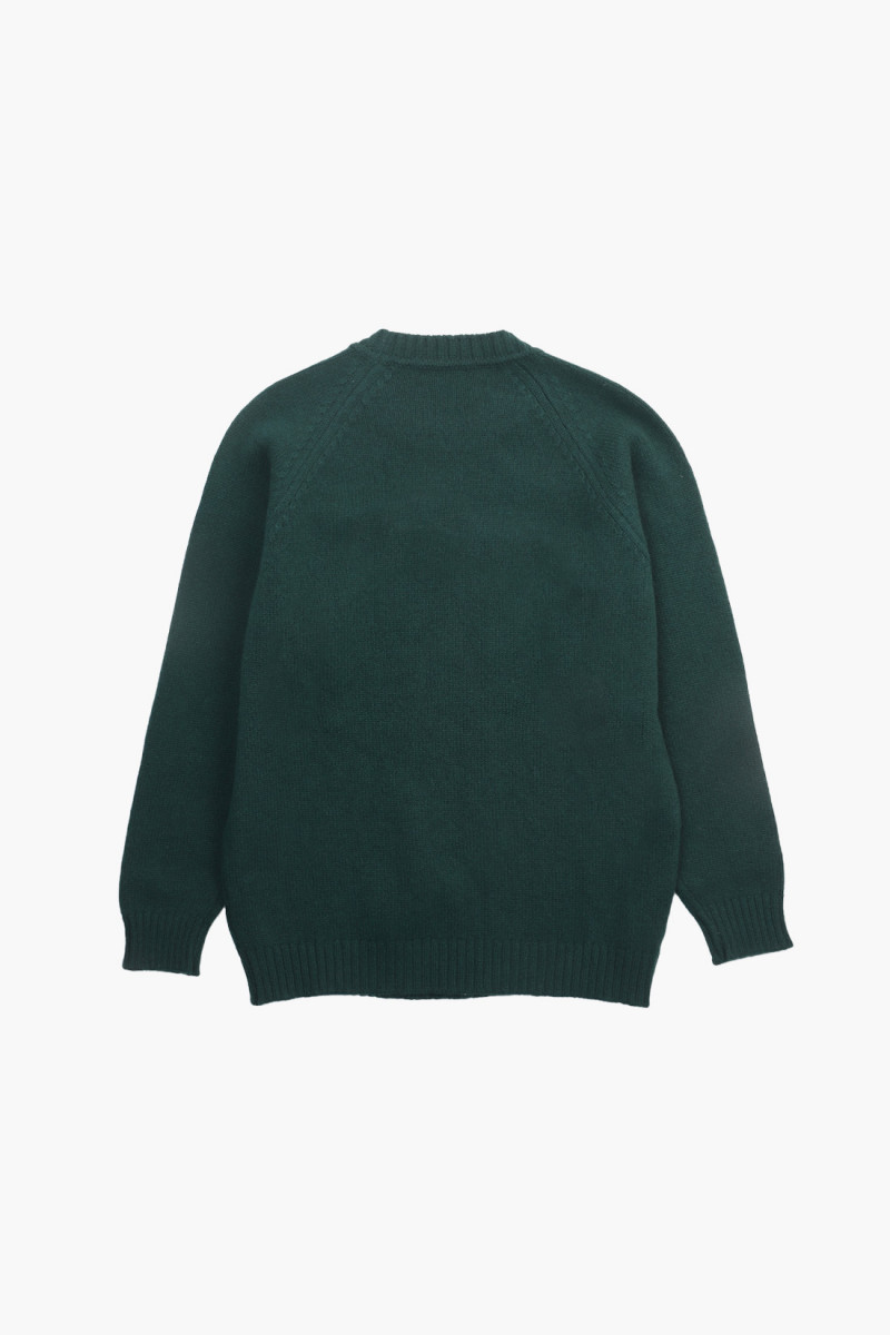 Lowther 47097 raglan sweater Tnt green