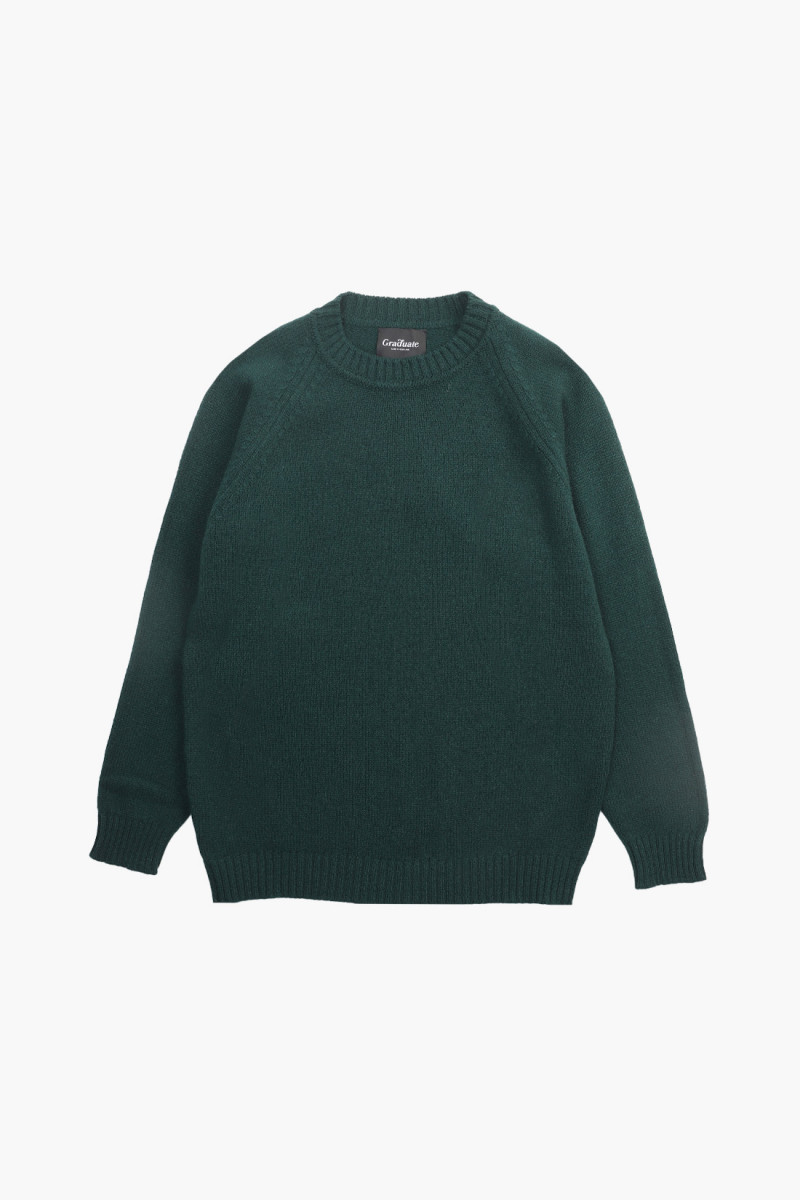 Lowther 47097 raglan sweater Tnt green