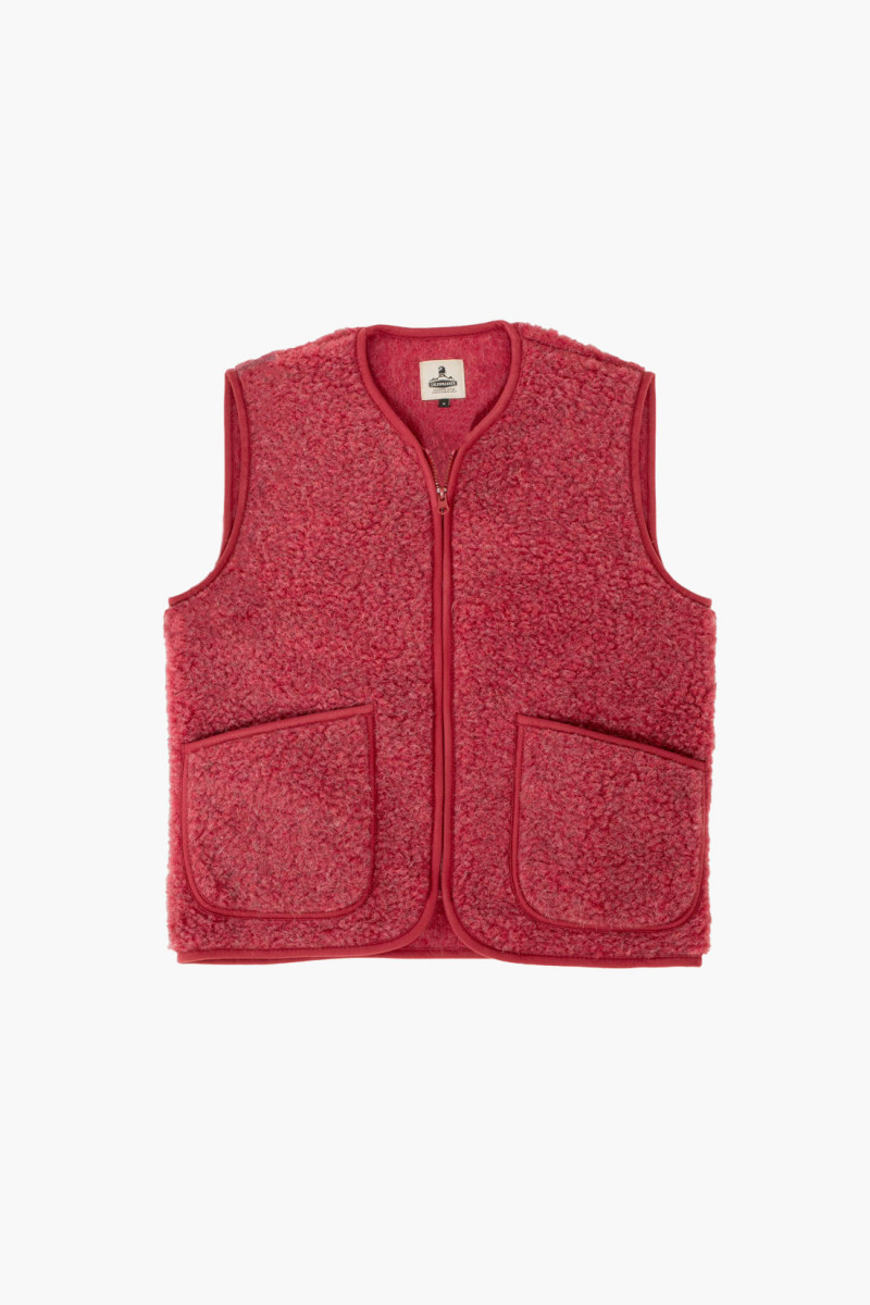 Pepitko vest Dark red